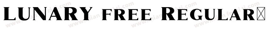 LUNARY free Regular字体转换